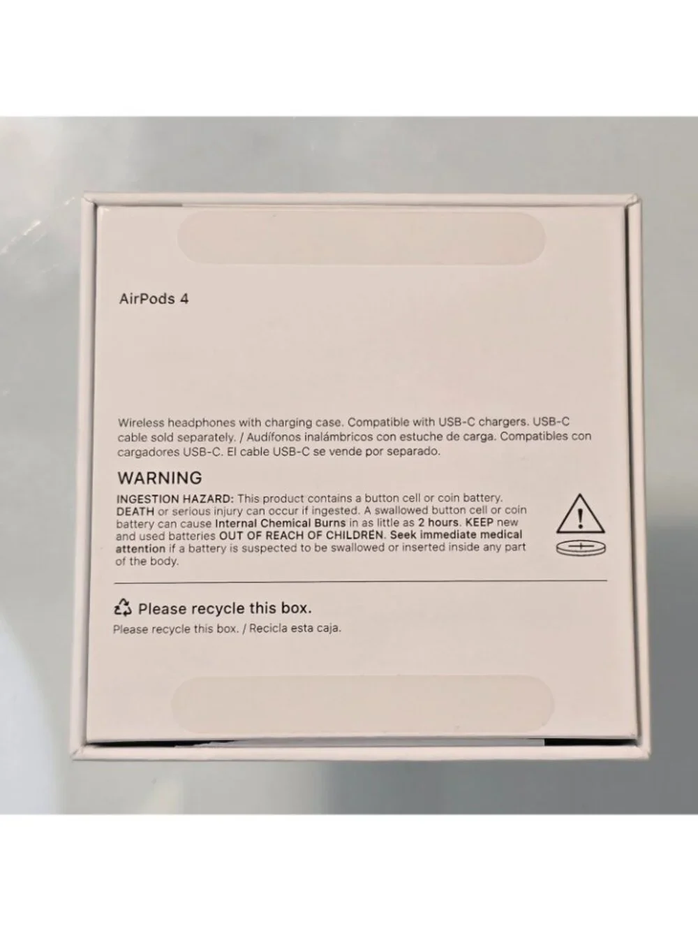 Empty Retail BOX Apple AirPods 4th Generation Genuine Original OEM  MXP63LL/A